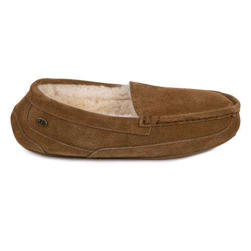 Mens Harry Sheepskin Slipper Chestnut Extra Image 1